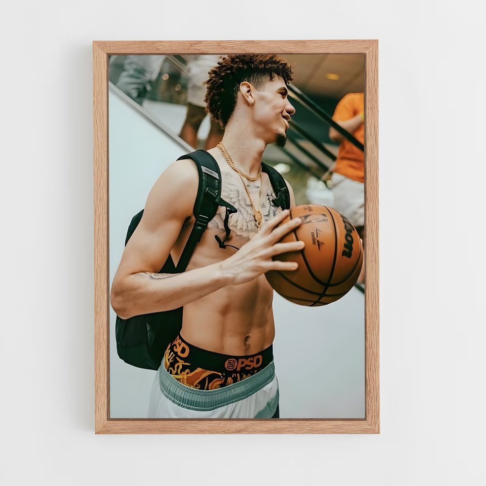 Poster Lamelo ball basket – affiche Basketball (vue 4)